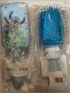 Stitch Kids Blue Paddle Hair Brush